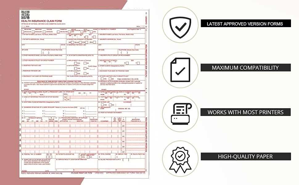 1500 health insurance claim form reference instruction manual