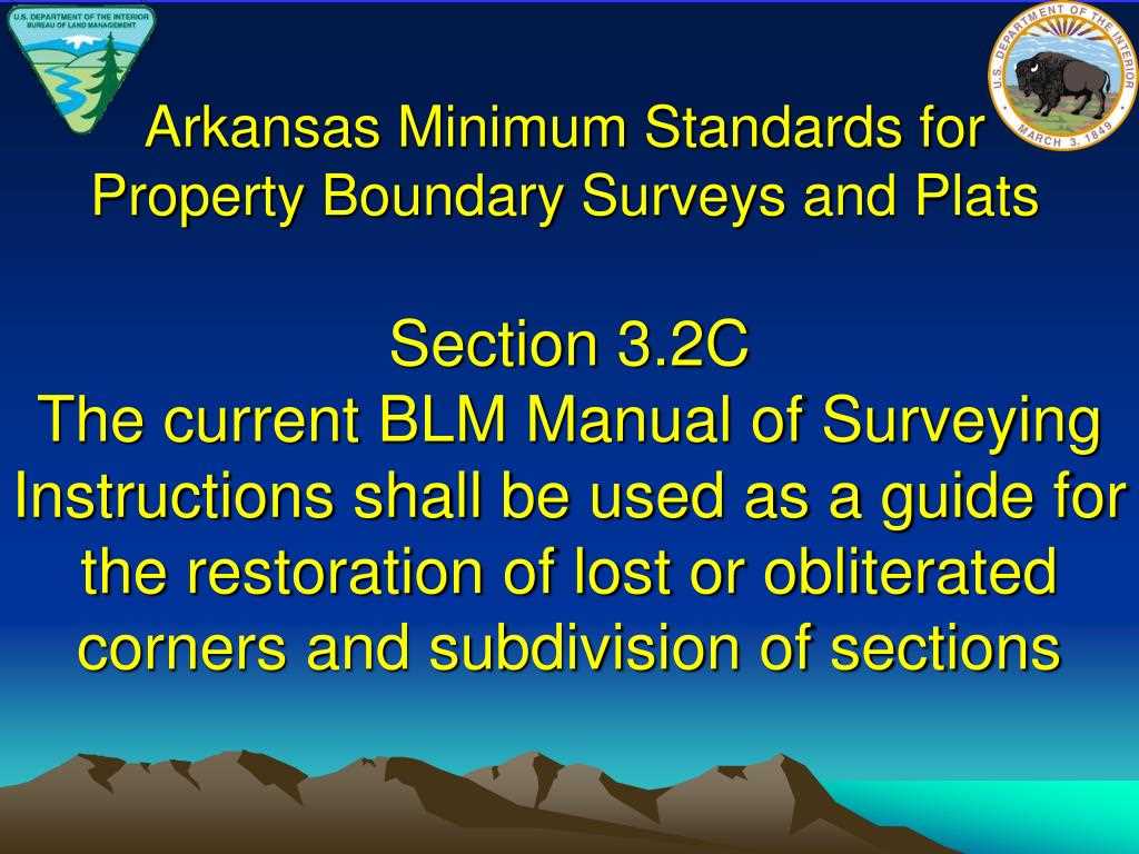 1973 manual of surveying instructions