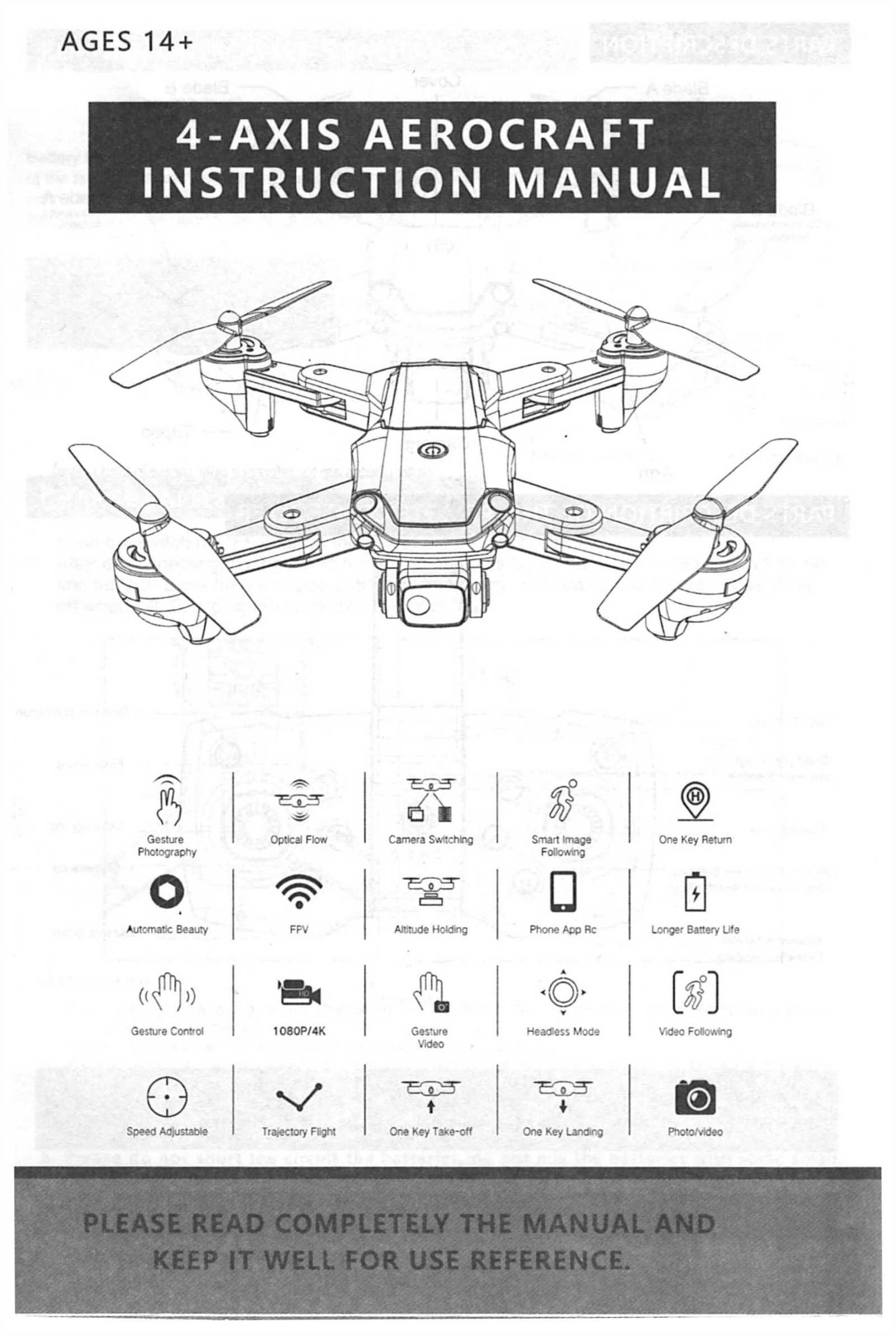 4 axis aerocraft instruction manual