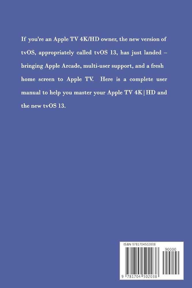 apple tv 4k instruction manual