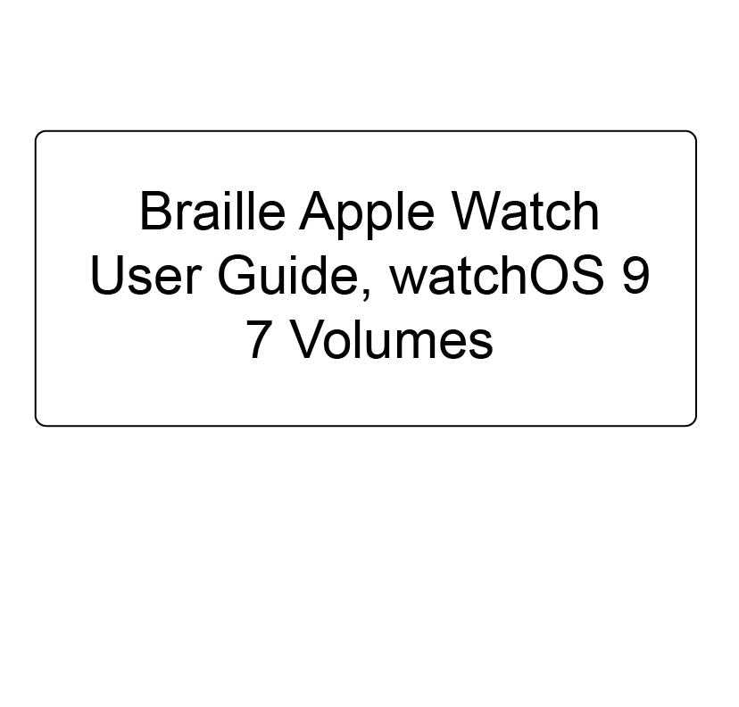 apple watch series 9 instruction manual