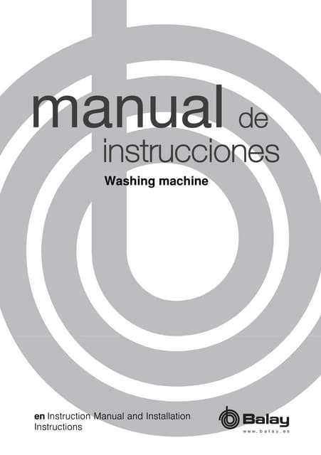 balay instruction manuals in english
