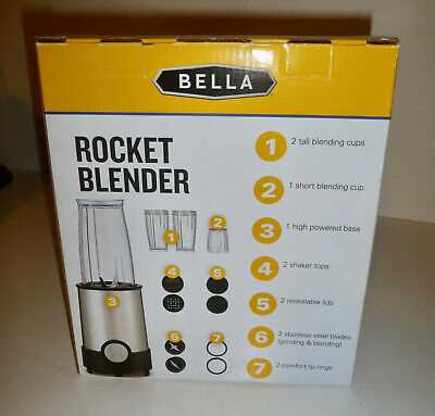 bella cucina rocket blender instruction manual