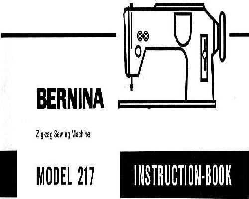 bernina 1010 instruction manual