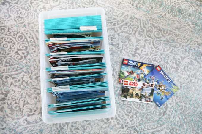 best way to organize instruction manuals