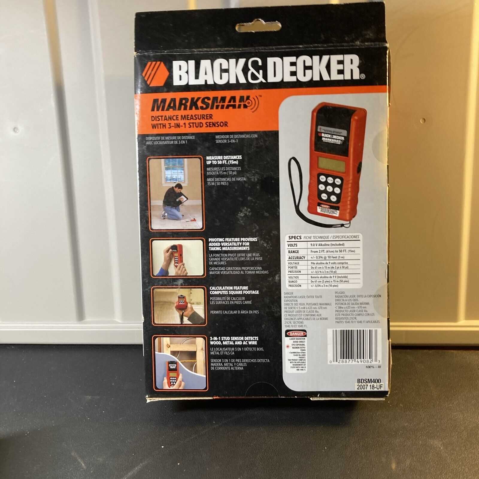 black & decker stud sensor instruction manual