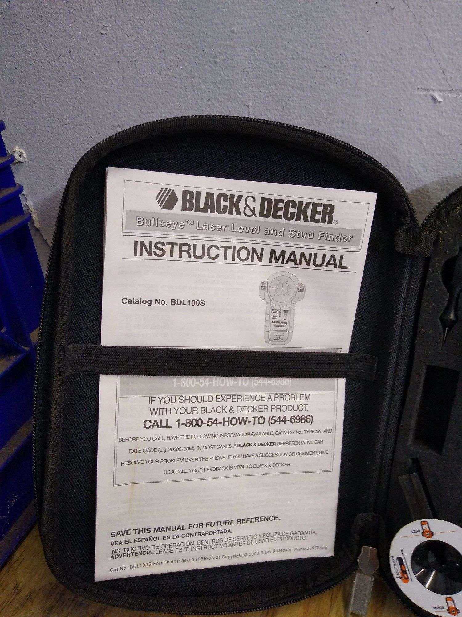 black & decker stud sensor instruction manual