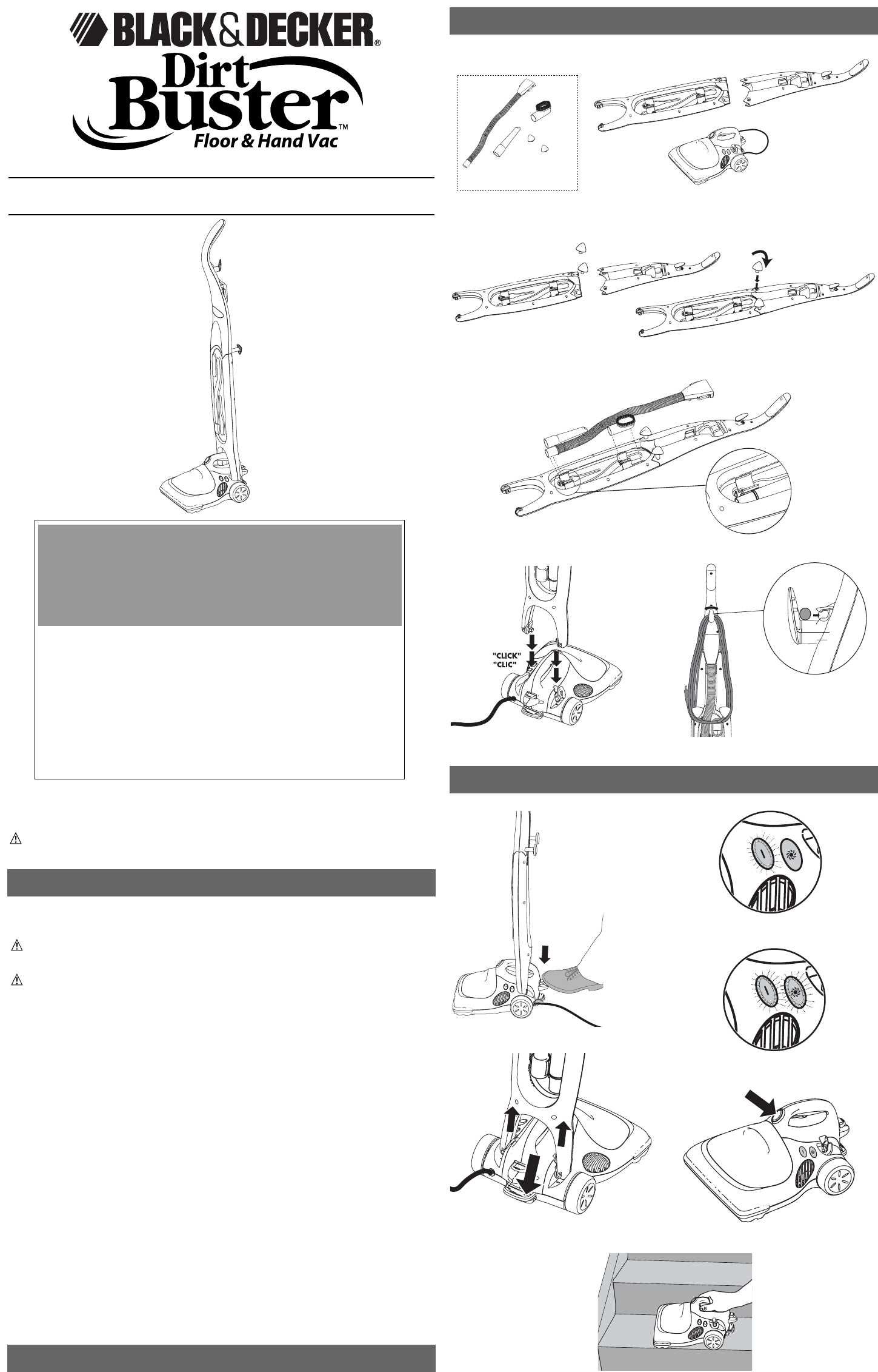 black and decker dustbuster manual instructions