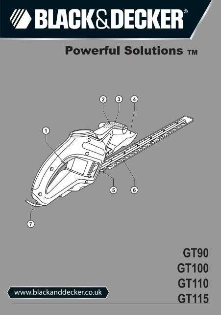 black and decker hedge trimmer instruction manual