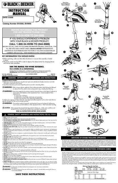 black and decker leaf hog instruction manual