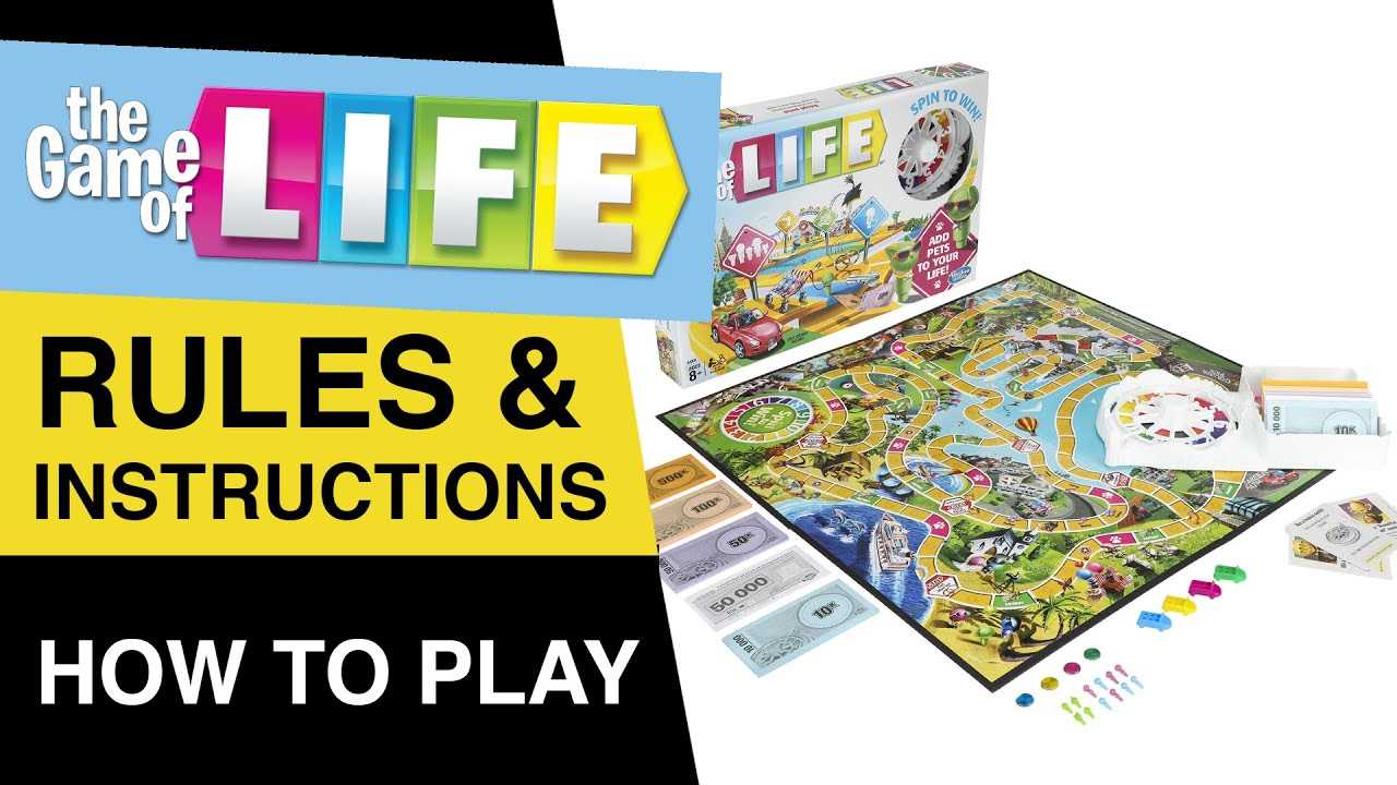 board instruction manual new game of life rules