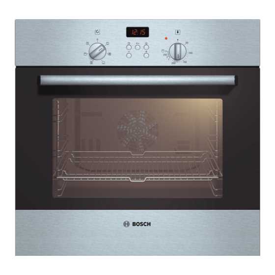 bosch double oven instruction manual