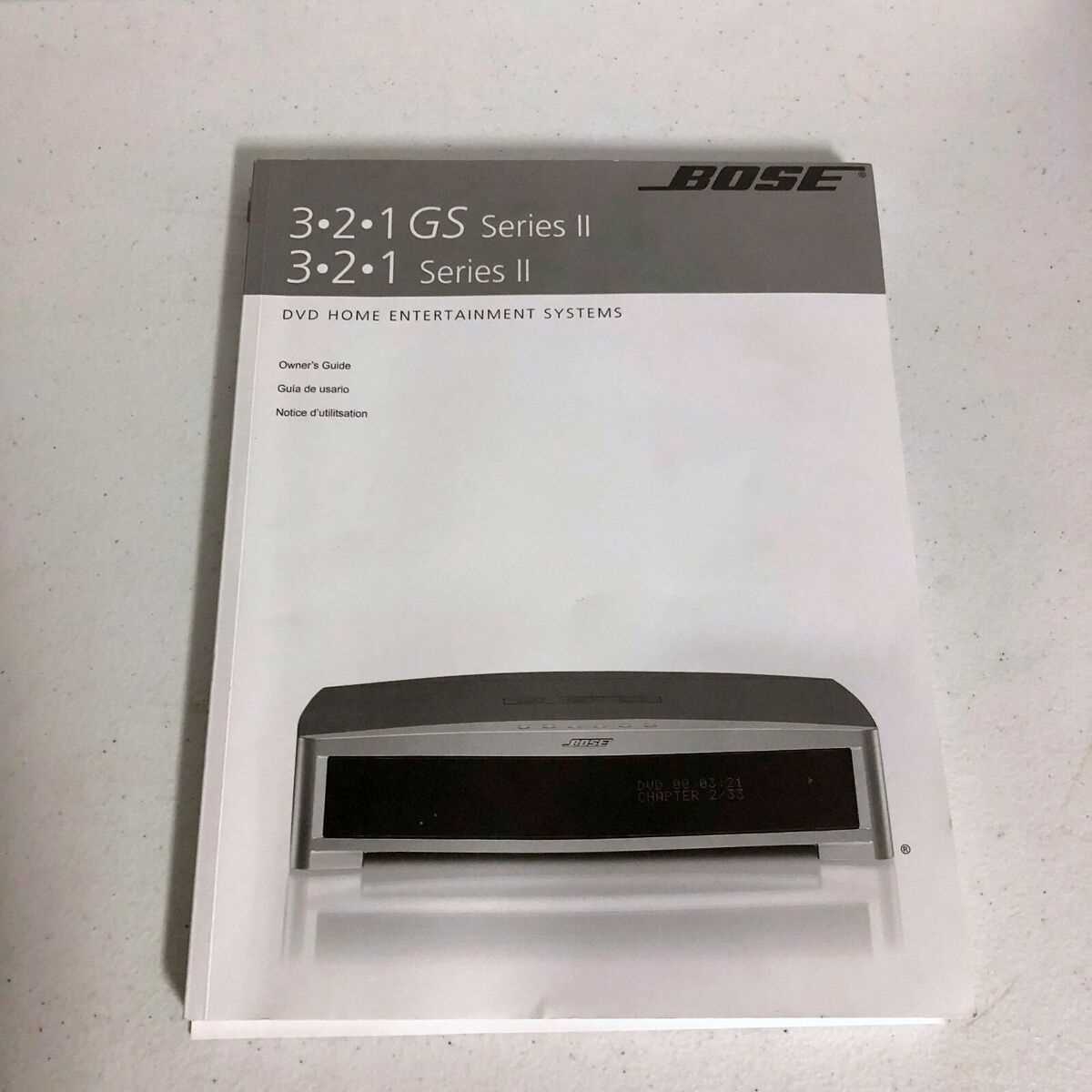 bose 321 instruction manual