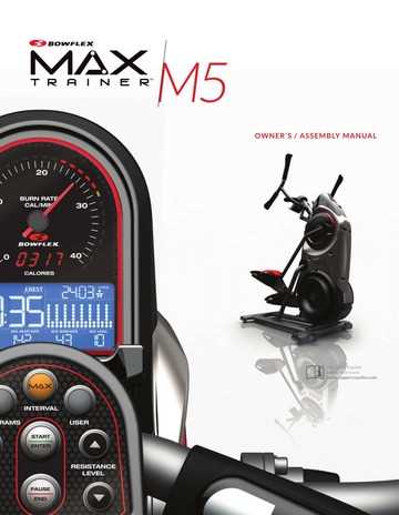 bowflex max trainer m5 instruction manual