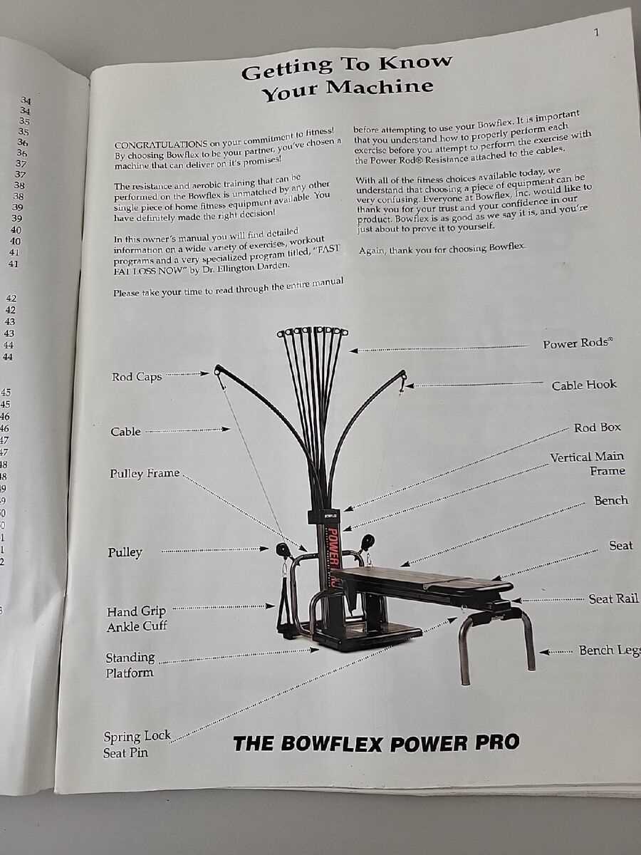 bowflex sport instruction manual