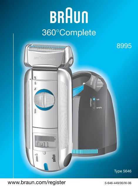 braun shaver instruction manual