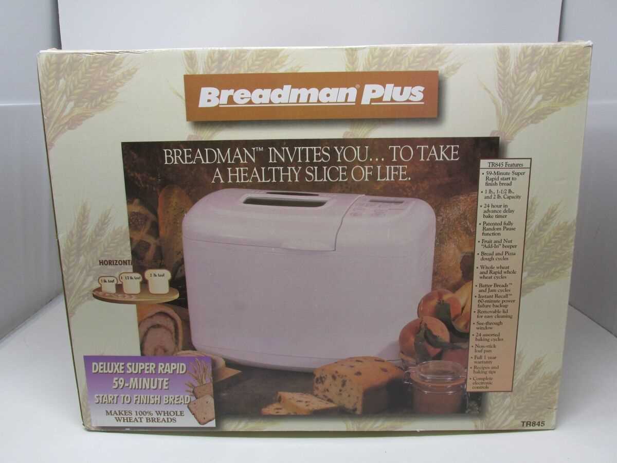 breadman ultimate plus instruction manual