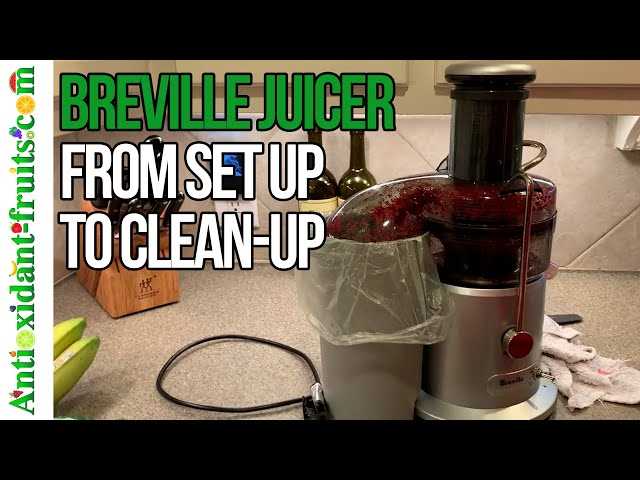 breville juice fountain plus instruction manual