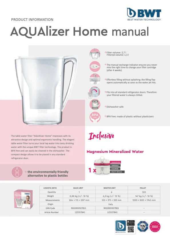 brita water filter instructions manual