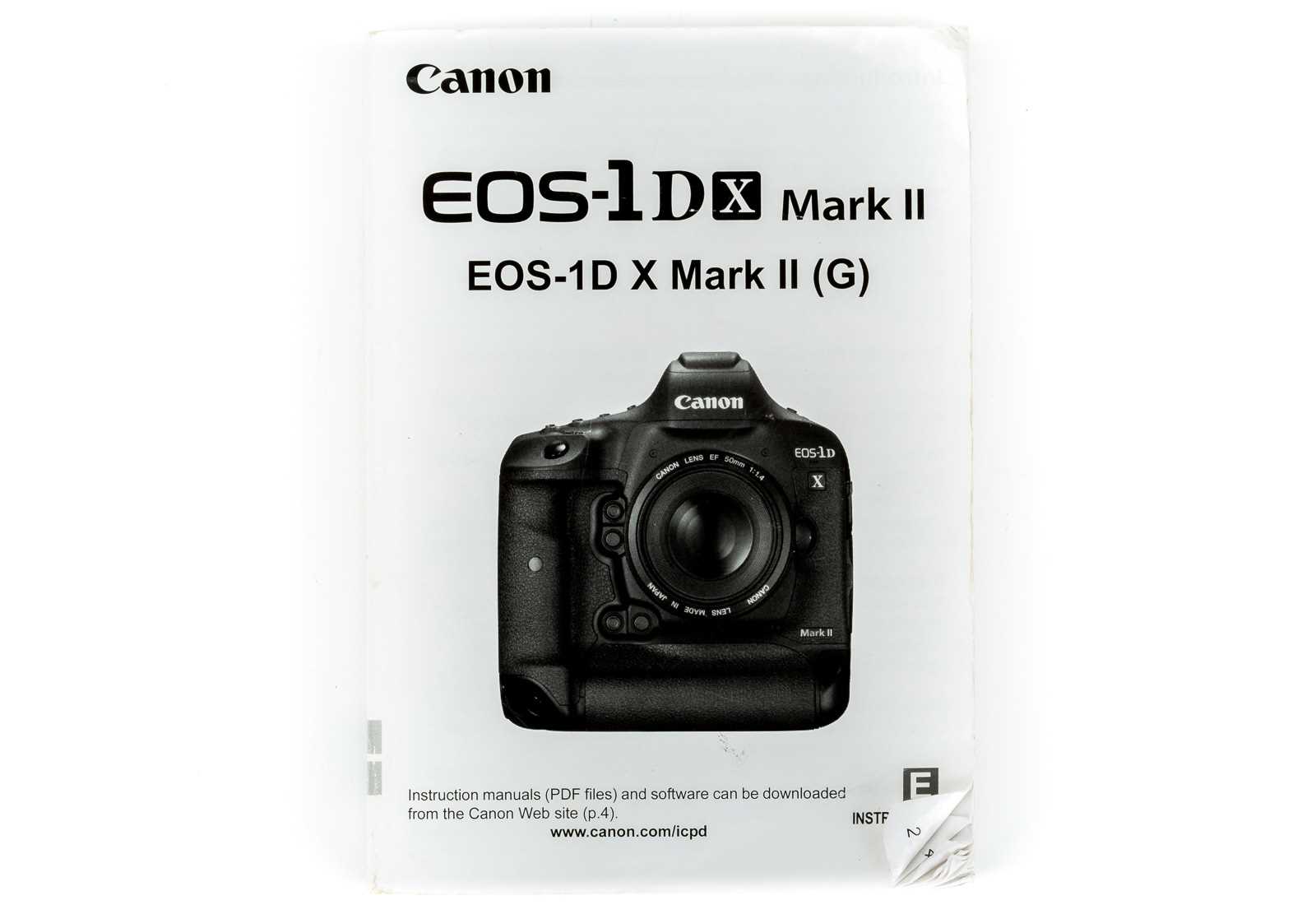 canon 1dx mark ii instruction manual