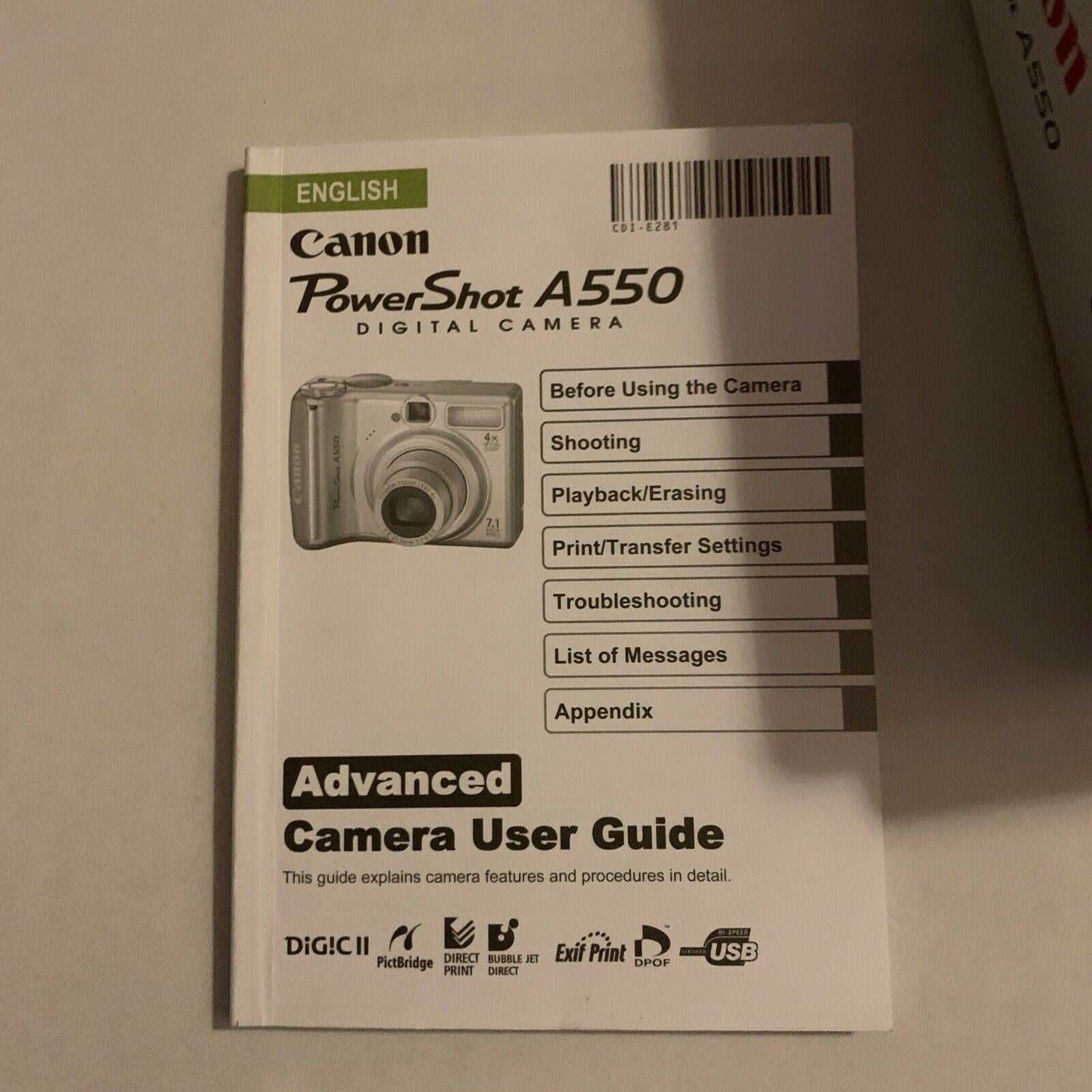 canon powershot a570 instruction manual