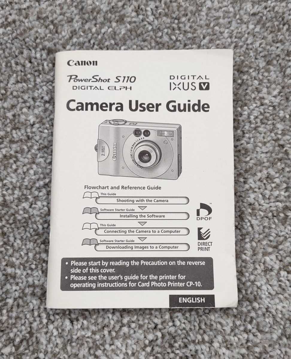 canon s110 instruction manual