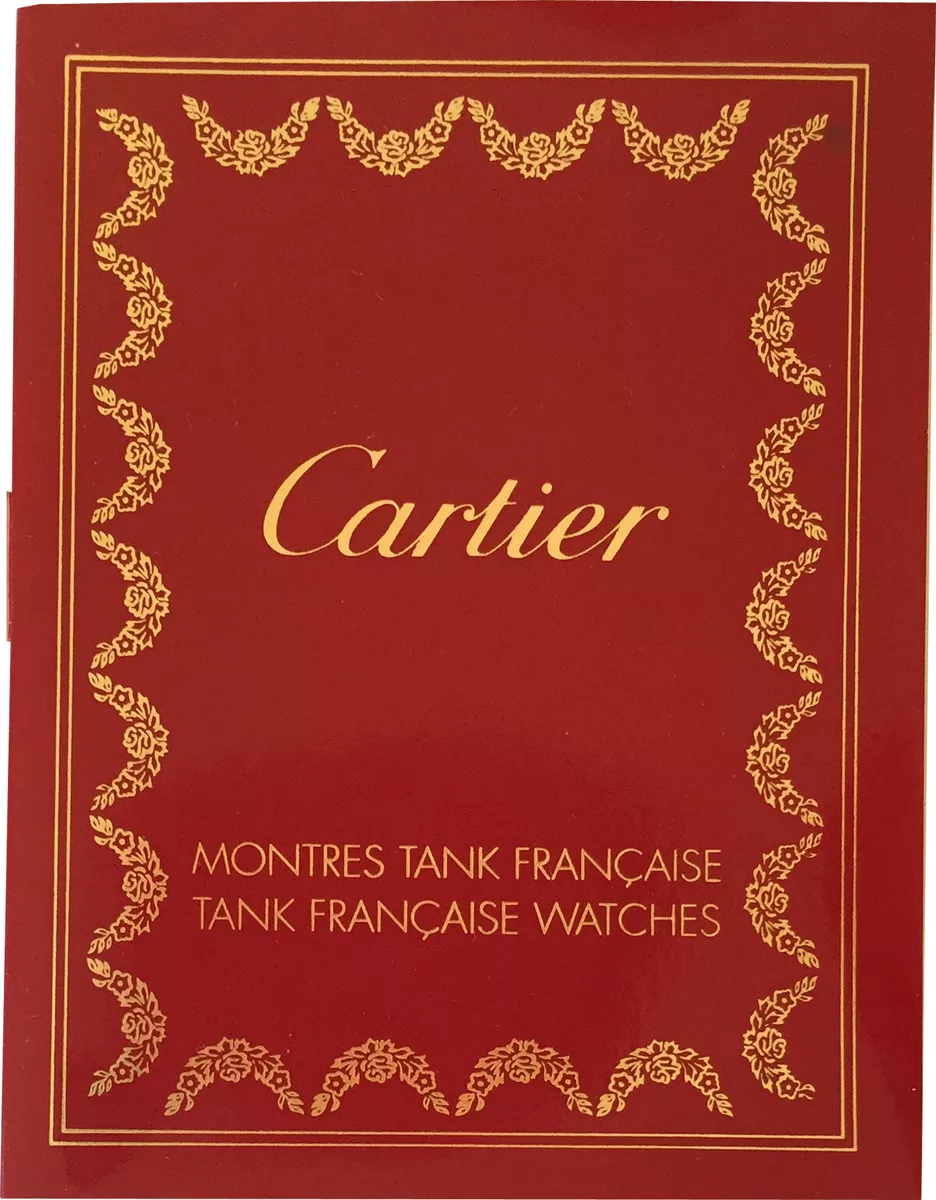 cartier tank francaise instruction manual