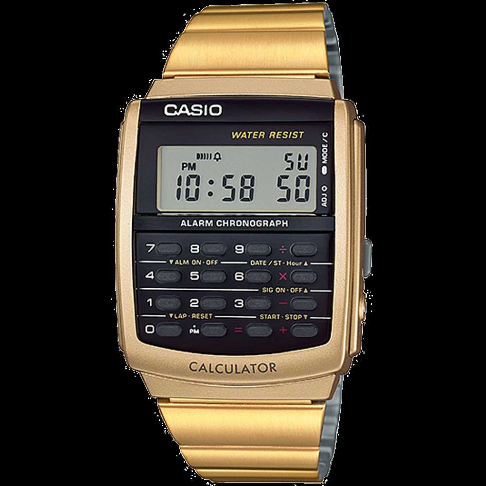 casio calculator watch instruction manual