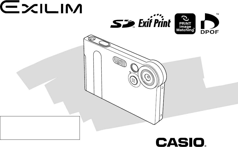 casio exilim camera instruction manual