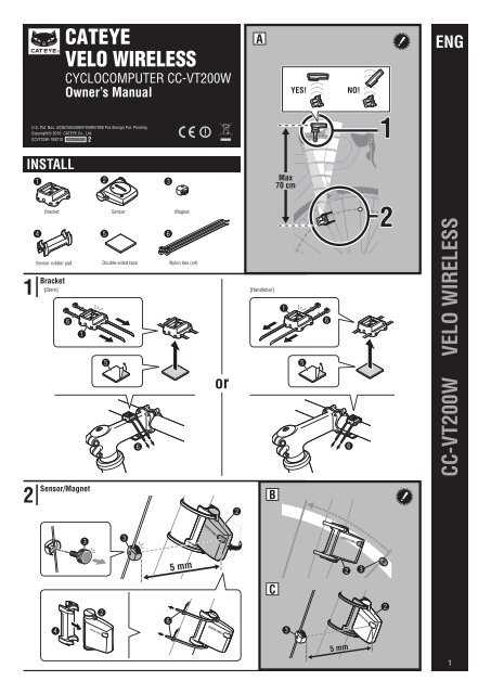 cateye enduro 8 instruction manual