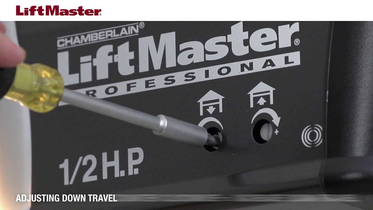 chamberlain liftmaster professional 1 3 hp instruction manual