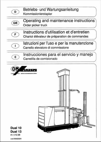 cherry picker instruction manual