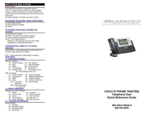 cisco ip phone 7962 instruction manual