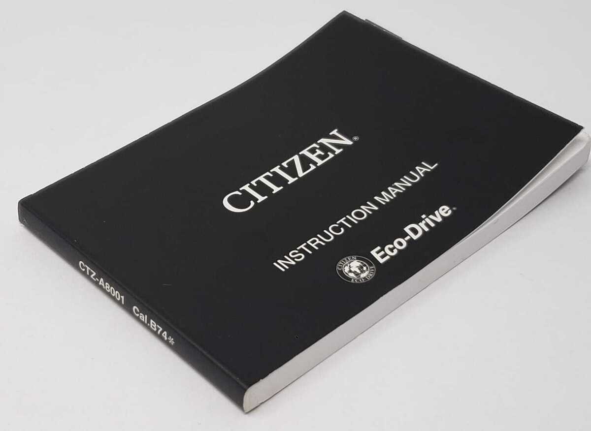 citizen eco drive wr200 instruction manual