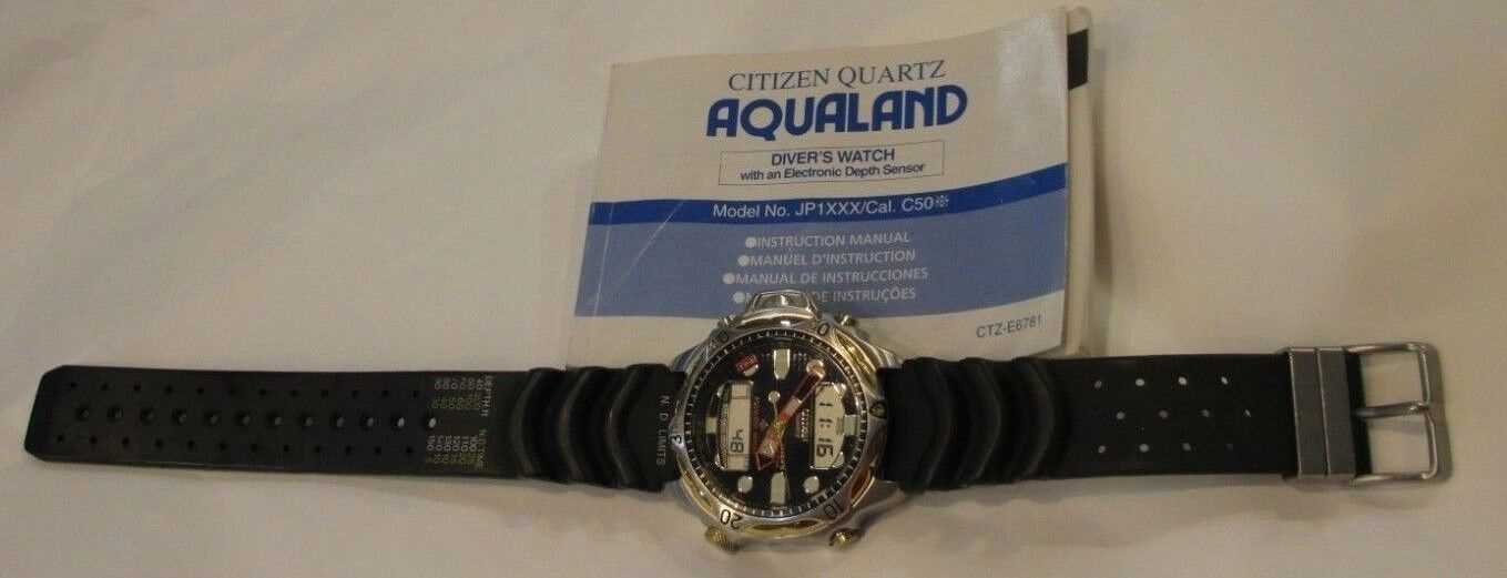 citizen watches instruction manuals