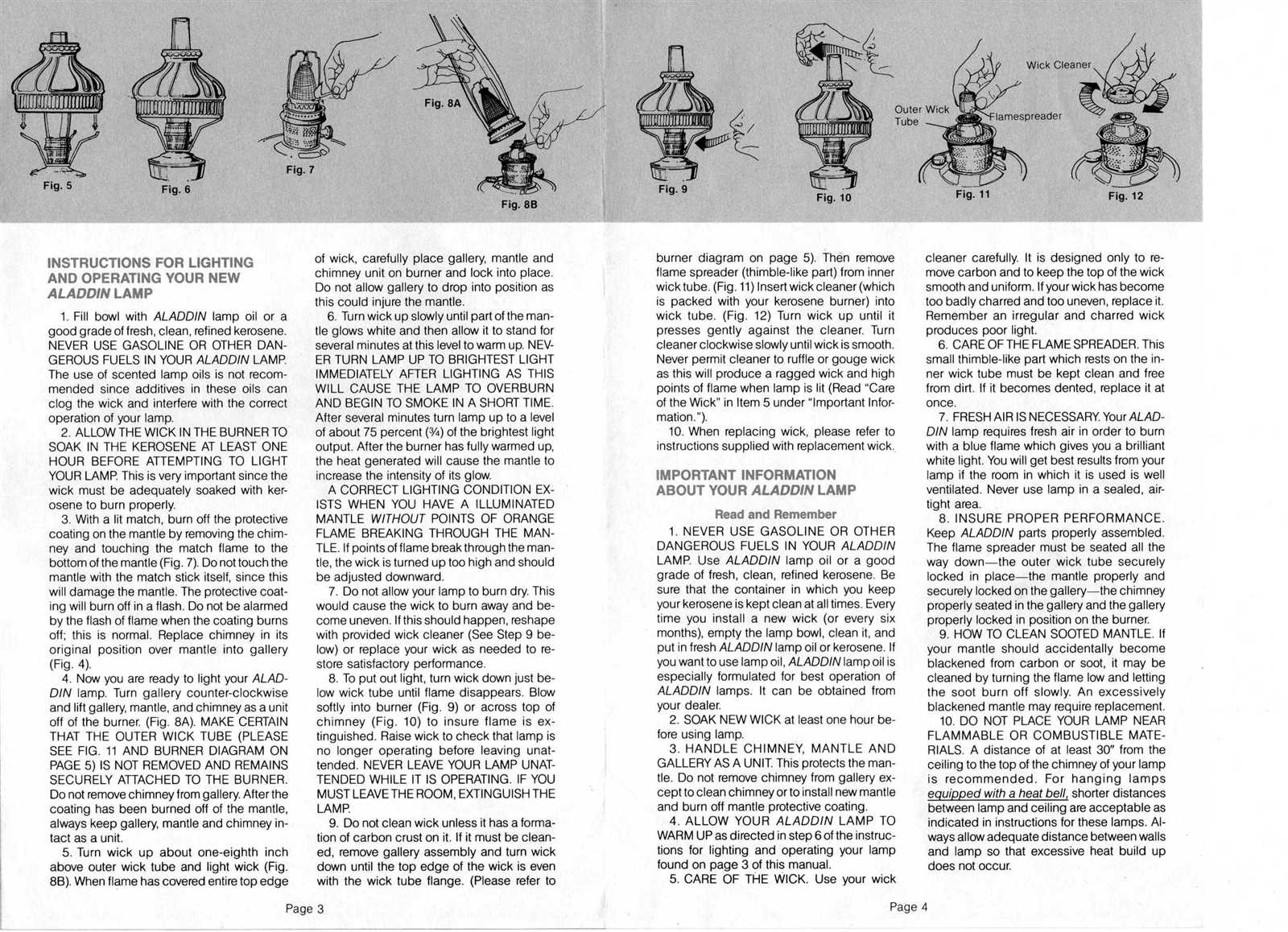 coleman lantern instruction manuals