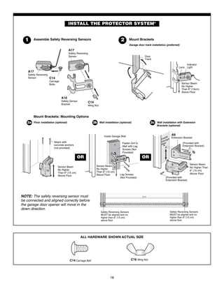 craftsman garage door opener instruction manual