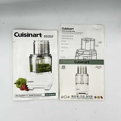 cuisinart 11 cup food processor instruction manual