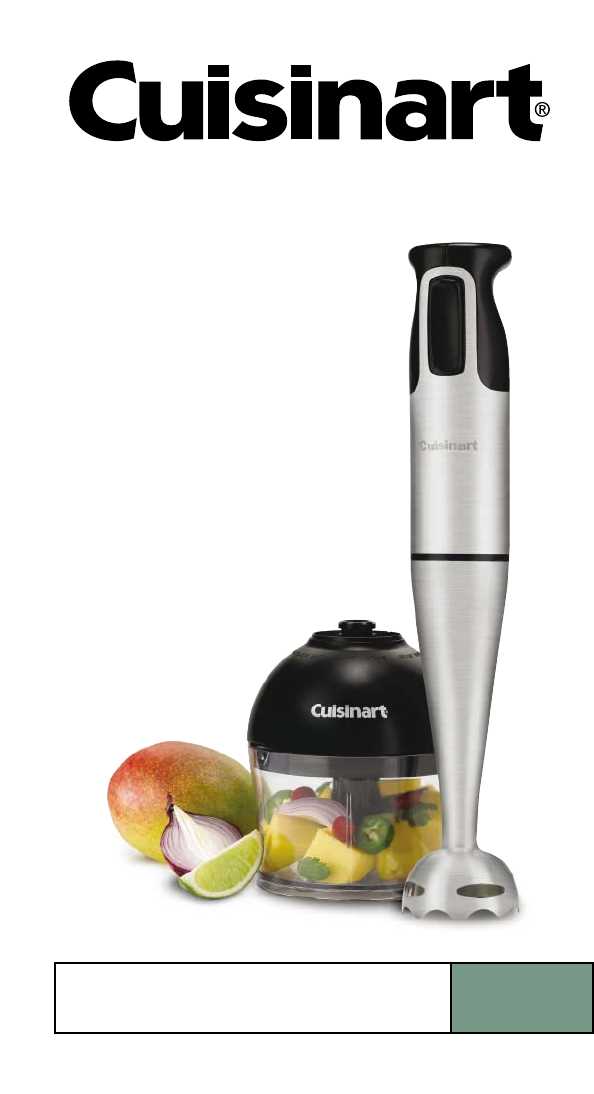 cuisinart blender instruction manual