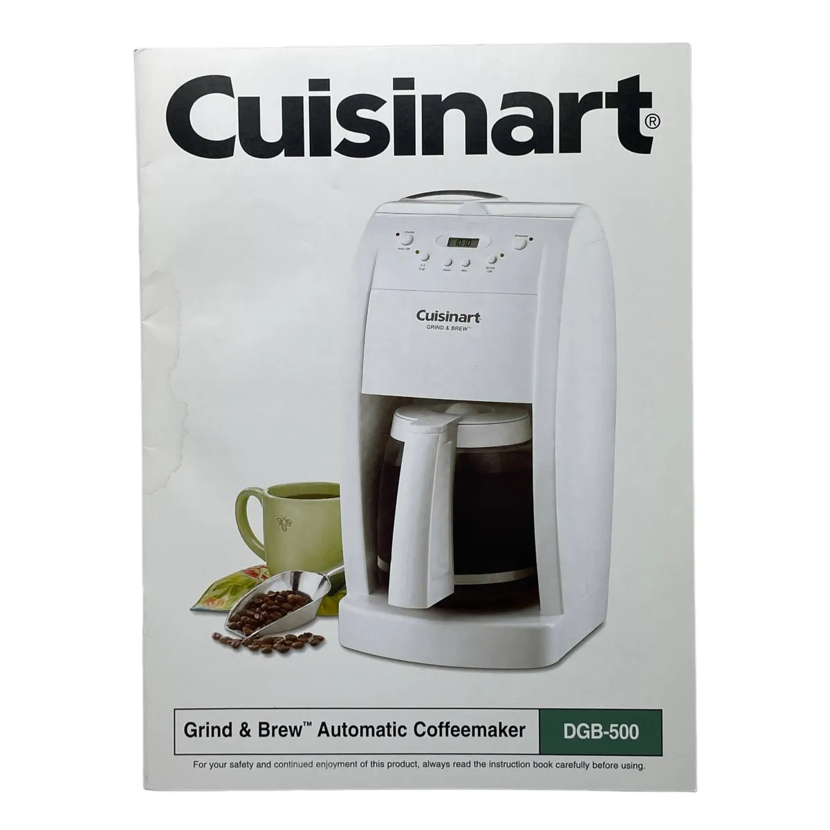 cuisinart coffee maker instruction manual