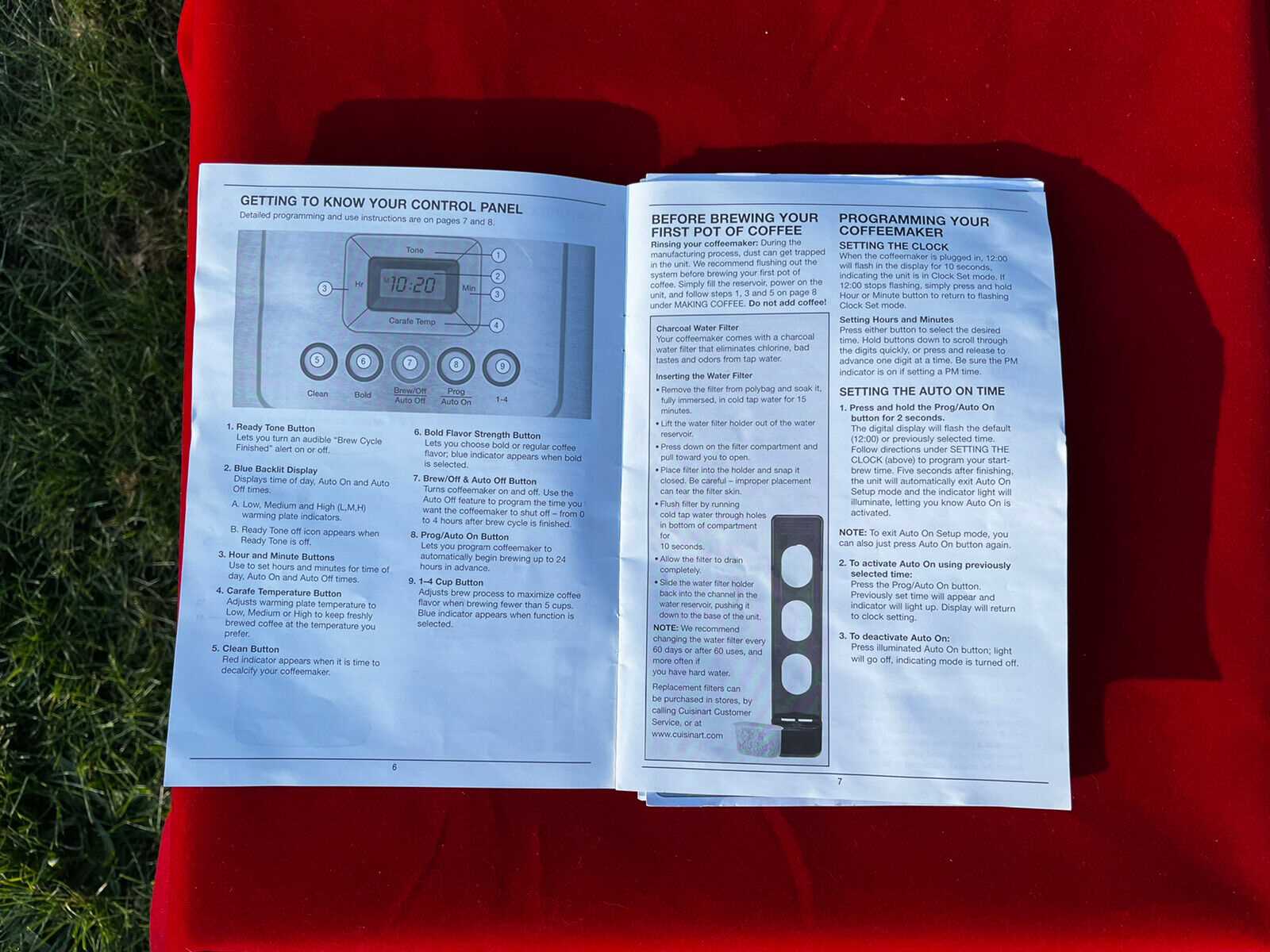 cuisinart dcc 1200 instruction manual