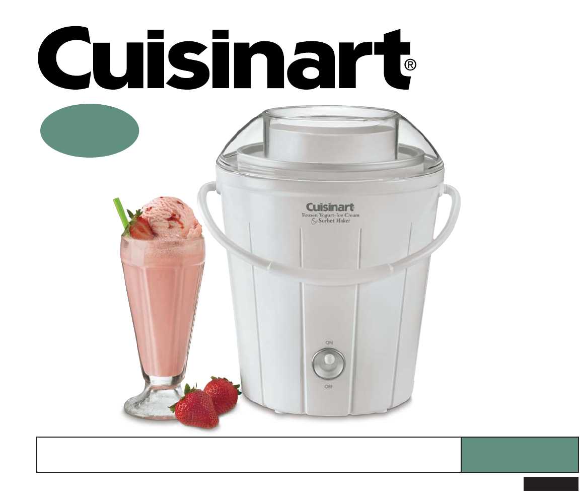 cuisinart ice cream maker instructions manual