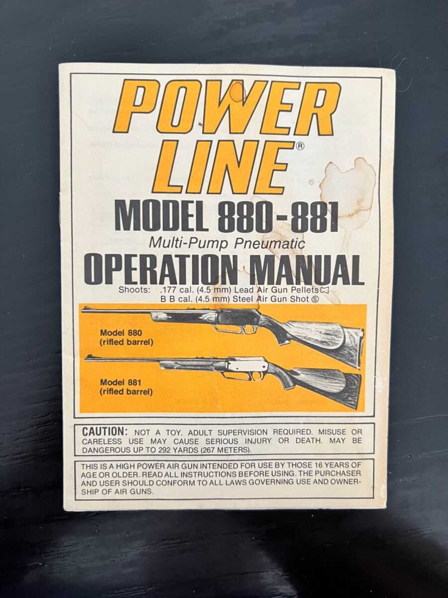 daisy powerline 880 instruction manual