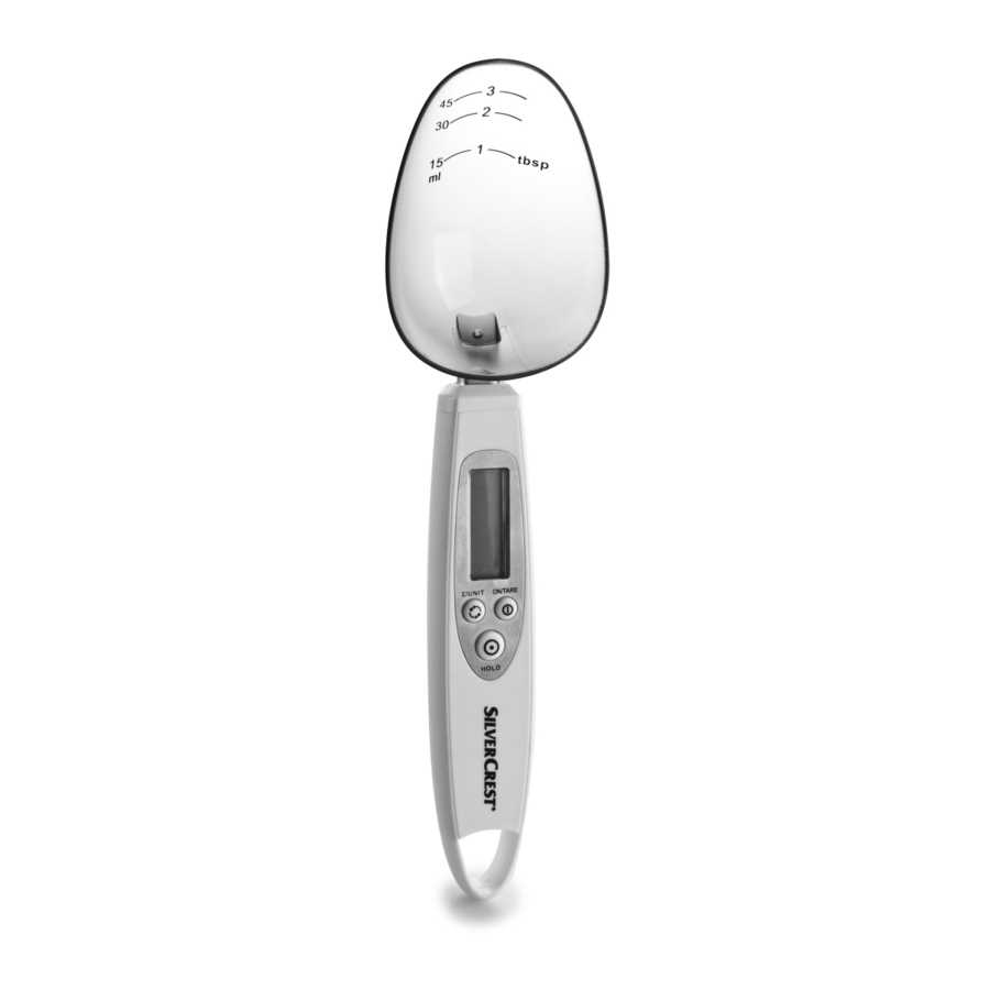 digital spoon scale instruction manual