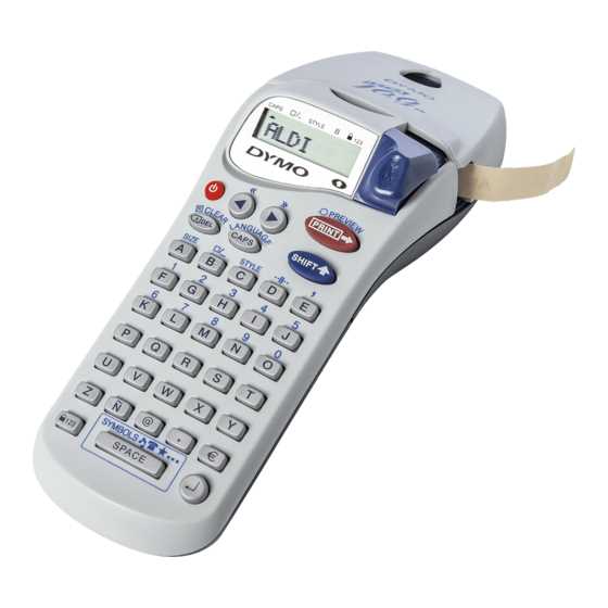 dymo letratag instruction manual download