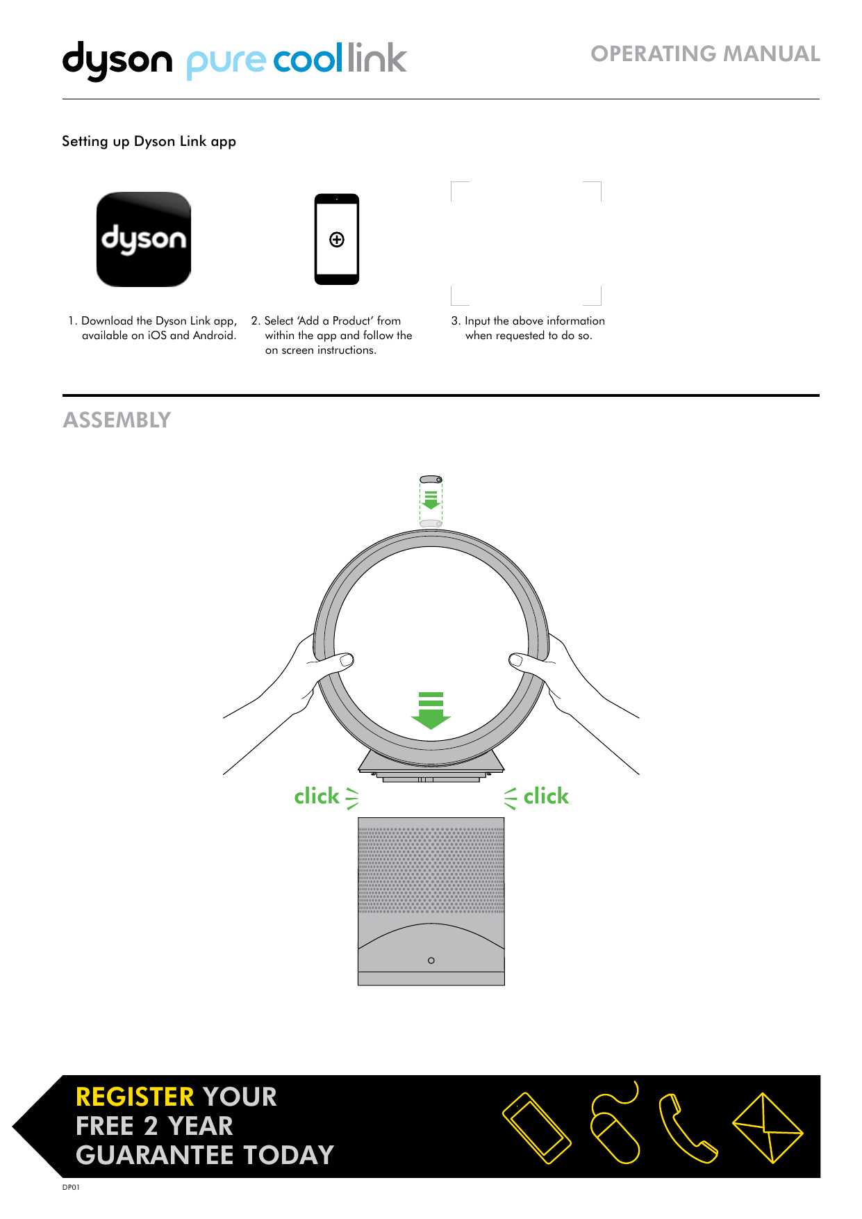 dyson pure cool instruction manual