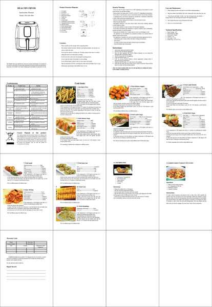 emerald air fryer 5.2 instruction manual