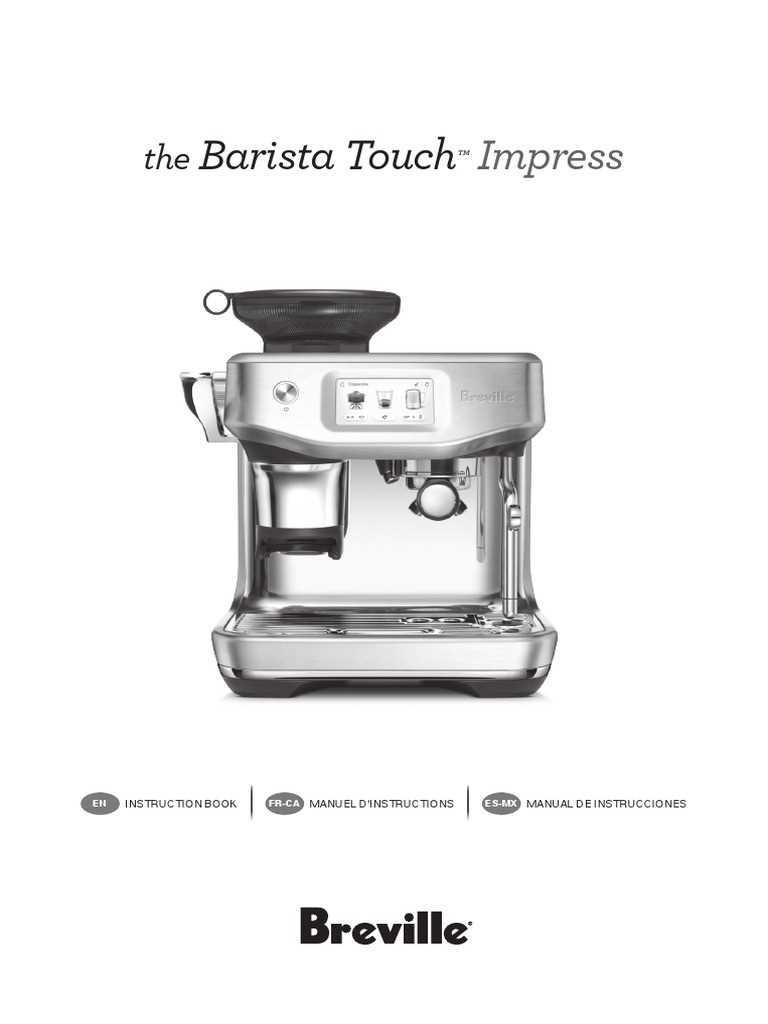 espresso machine instruction manual