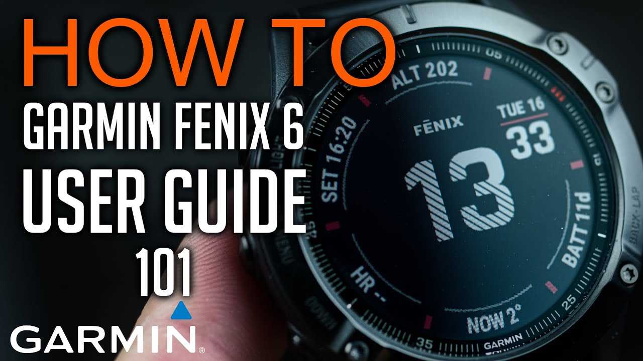 fenix 5 instruction manual