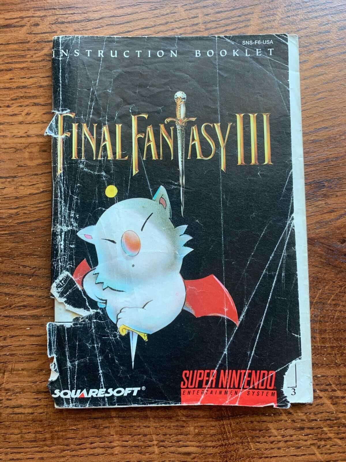 final fantasy 3 instruction manual